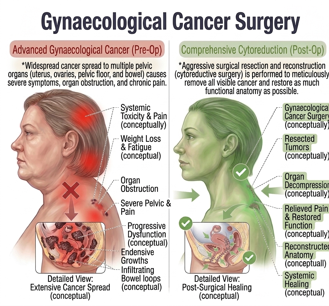 Gynaecological Cancer Surgery — anatomy diagram